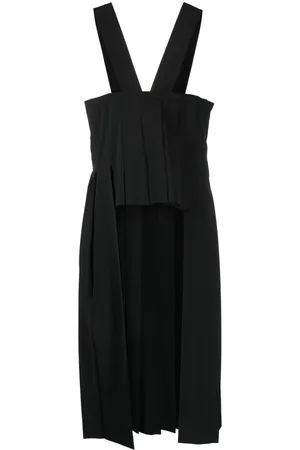 Comme des Garçons Distressed-effect box-pleated dress