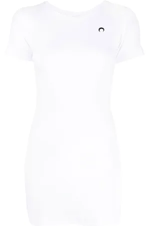 Marine Serre Fine-ribbed organic cotton T-shirt dress