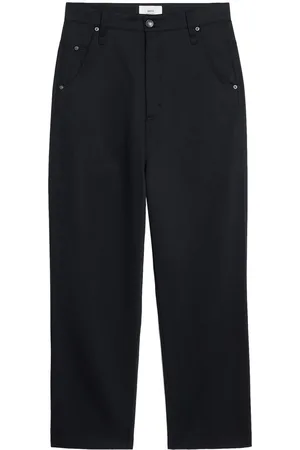 Ami Logo-patch straight-leg denim jeans