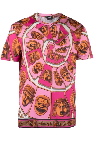 VERSACE Le Maschere cotton T-shirt
