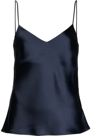 GALVAN Satin V-neck camisole