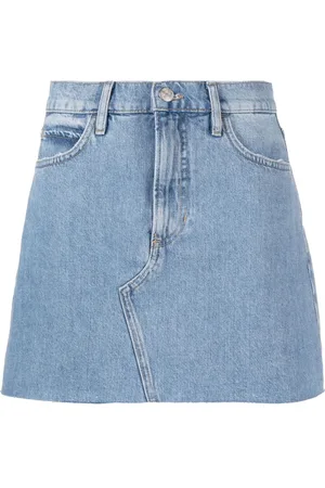 Frame A-line short denim skirt