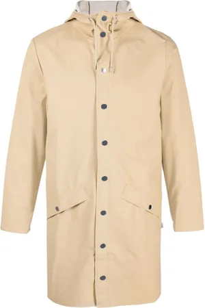 Rains Hooded long-sleeve raincoat