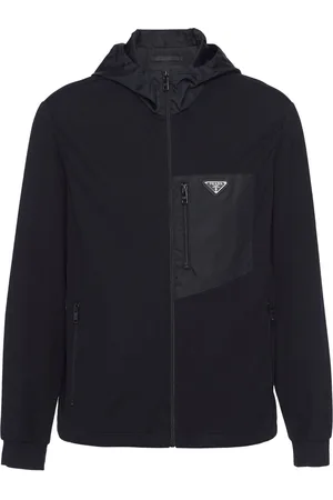 Prada Panelled hooded jacket