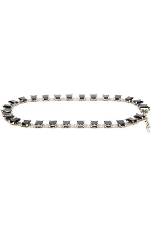 VALENTINO GARAVANI 1990s stone-embellished chainmail belt