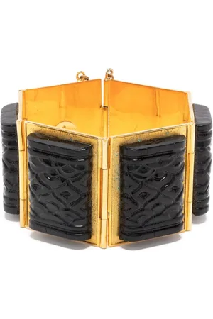 VALENTINO GARAVANI 1990s stone-embellished geometric bracelet