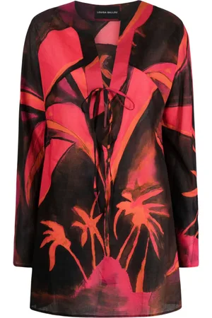 Louisa Ballou Floral-print cotton minidress