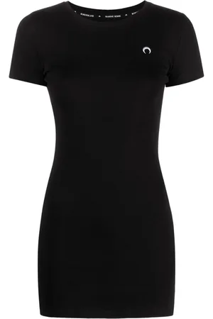 Marine Serre Fine-ribbed organic cotton T-shirt dress