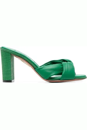 Aquazzura Olie 85mm leather sandals