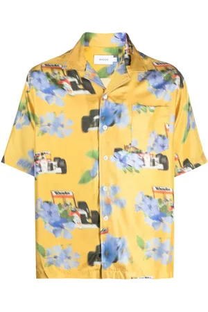 Rhude Floral-print silk shirt