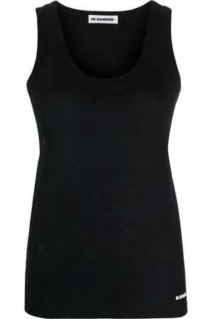 Jil Sander Logo-print cotton tank top