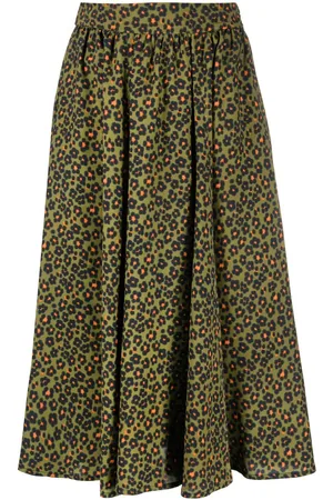 Kenzo Floral-print midi skirt