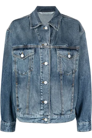 Palm Angels Sunrise-print denim jacket