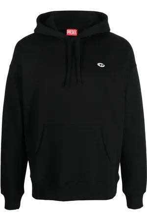Diesel Logo-patch cotton hoodie