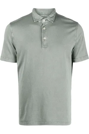 FEDELI Short-sleeved cotton polo shirt