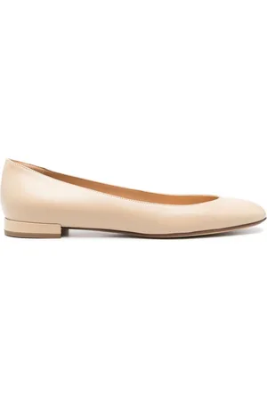 Francesco Russo Leather ballerina shoes