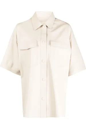 Halfboy Sheepskin short-sleeved shirt