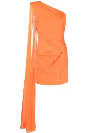 Roland Mouret One-shoulder draped-detail dress
