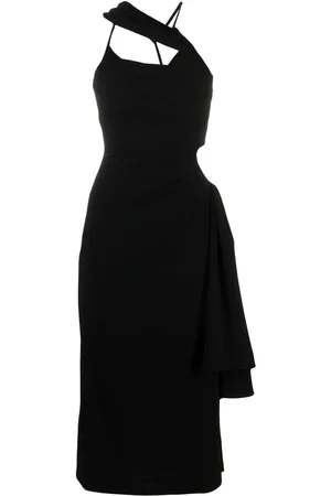 Jacquemus Abanada draped asymmetric dress