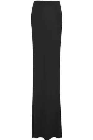 Saint Laurent Asymmetric-hem maxi skirt