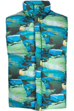 ERL Printed quilted puffer gilet