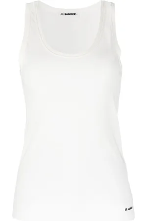 Jil Sander Logo-print cotton tank top