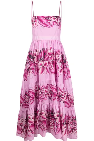 Pinko Floral-print tiered maxi dress