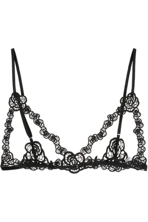 FLEUR DU MAL Fleur guipure ouvert bralette
