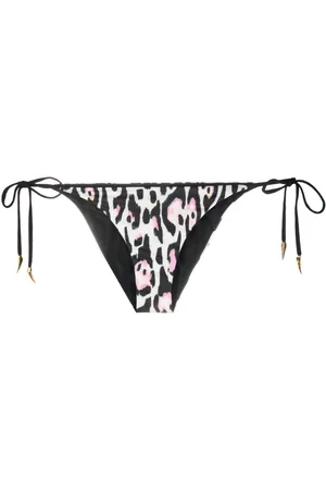 Roberto Cavalli Leopard-print bikini bottoms