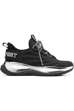 Philipp Plein Metallic-logo sneakers