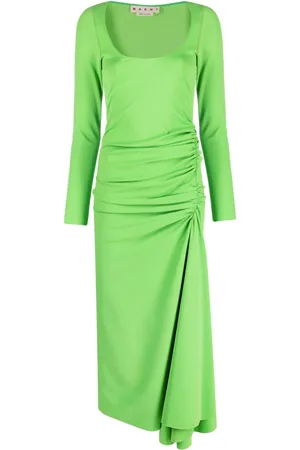 Marni Gathered-waist dress