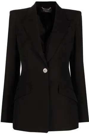 VERSACE Single-breasted wool blazer