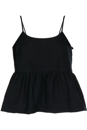 Comme des Garçons Peplum-waist sleeveless top