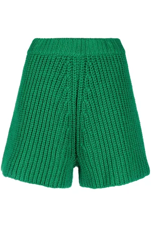 Alanui High-waisted knitted shorts