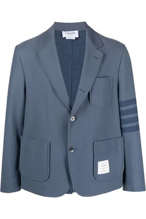 Thom Browne Striped-sleeve cotton blazer