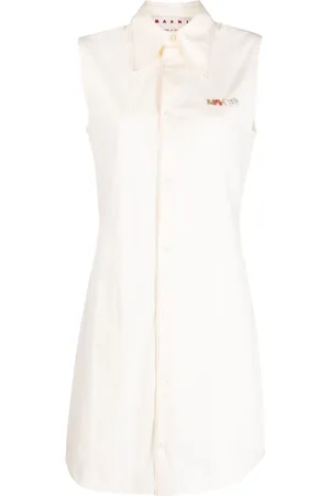 Marni Logo-appliqué sleeveless dress