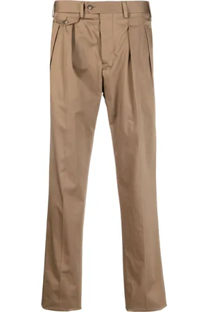 LARDINI Pleated straight-leg trousers
