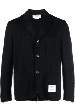 Thom Browne 4-Bar seersucker blazer