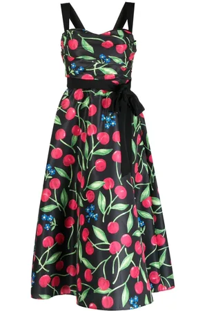 Carolina Herrera All-over cherry-print dress