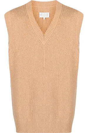 Maison Margiela V-neck ribbed-knit vest