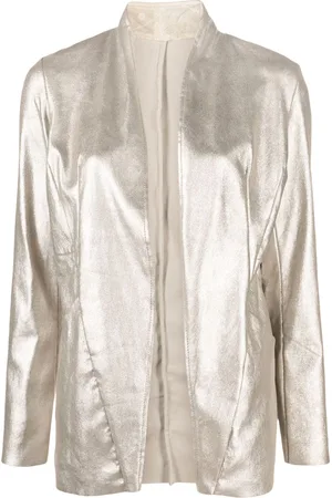 GIORGIO BRATO Open-front metallic blazer