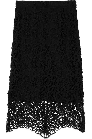 Burberry Macramé-lace pencil skirt