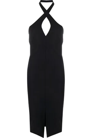 CHIARA BONI Cut-out detail fitted midi dress
