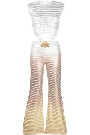 GENNY Ombré laminated-print jumpsuit