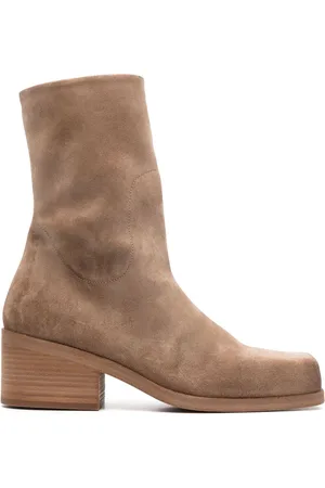 MARSÈLL Block-heel suede ankle boots
