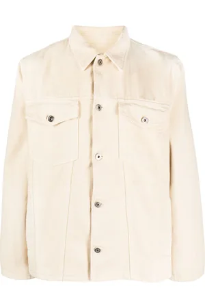 OFF-WHITE Embroidered-motif denim jacket