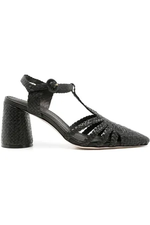 Sarah Chofakian 85mm braided leather sandals