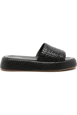 Sarah Chofakian Interwoven leather sandals