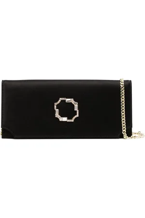 MALONE SOULIERS Vivien satin clutch bag