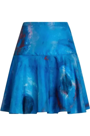 Marni Abstract-print silk skirt